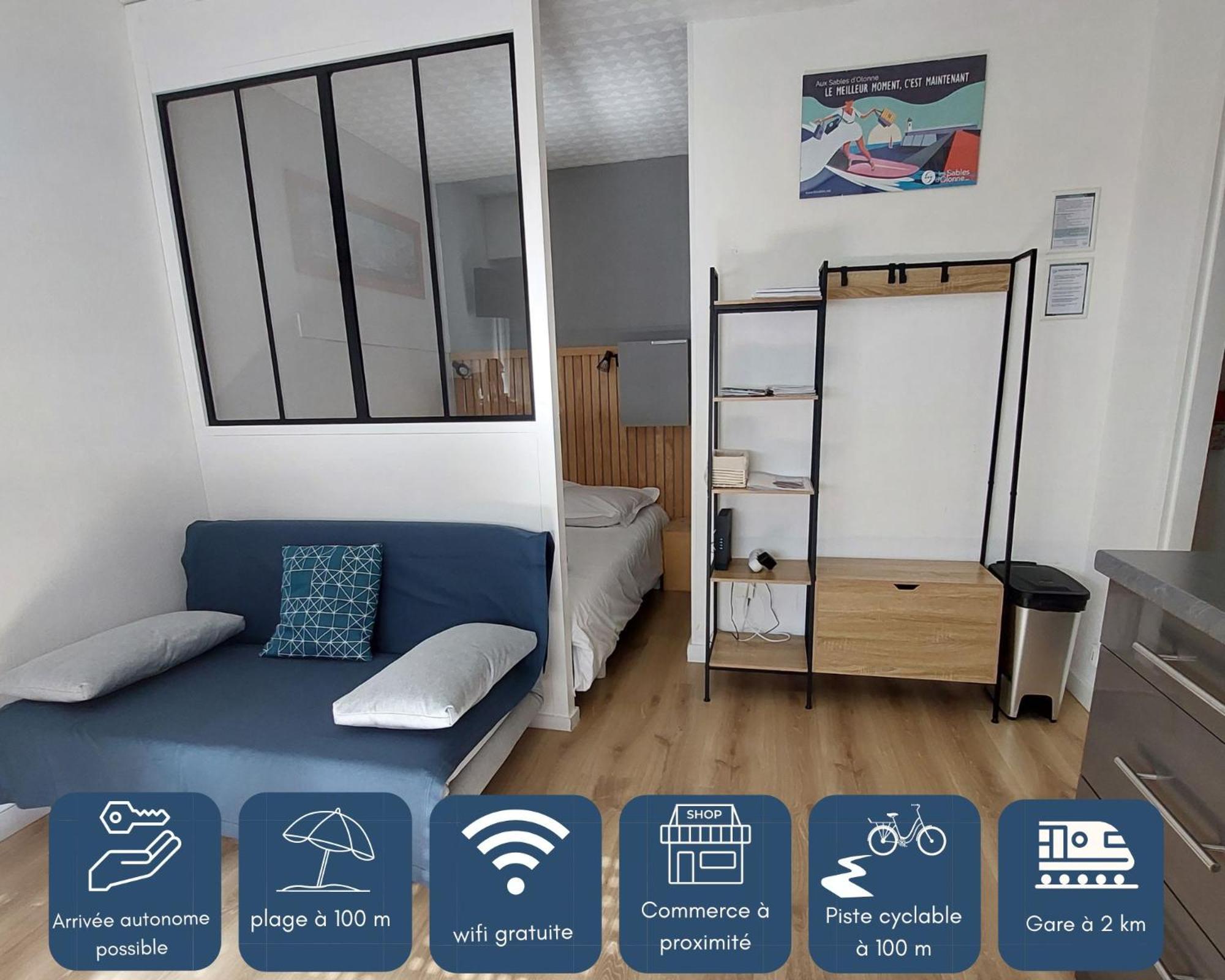 Studio La Salicorne Au Sables D'Olonne Les Sables-dʼOlonne Dış mekan fotoğraf